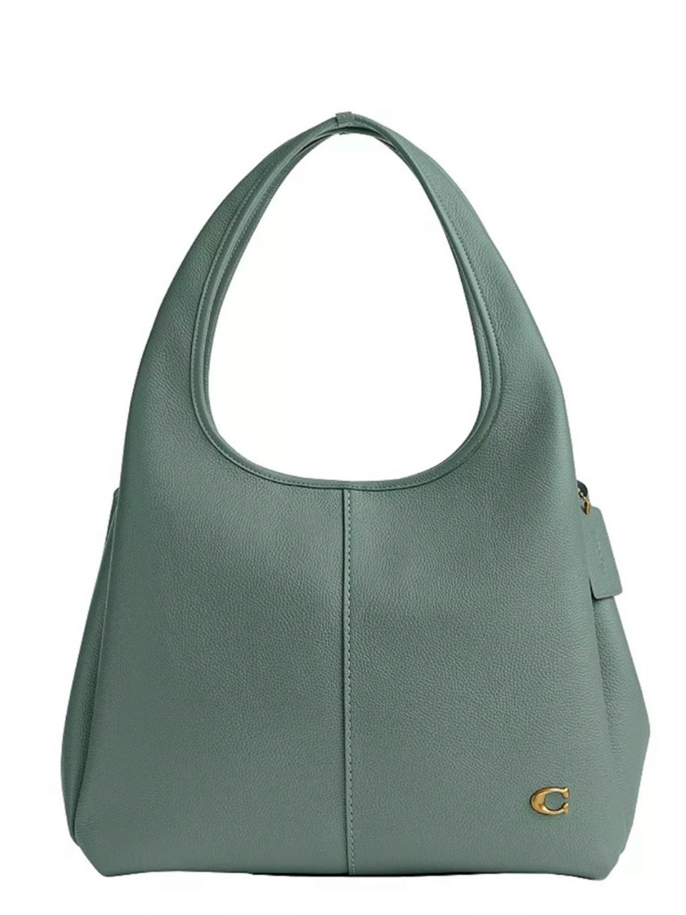 Coach Lana Pebbled Leather Hobo Bag in Sage. Shoulder bag